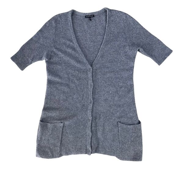 Eileen Fisher Button Down Cardigan Sweater Wool Cashmere Elbow Sleeve Medium EUC - Picture 14 of 14